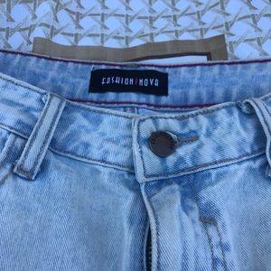 Fashion Nova Boyfriend jeans.